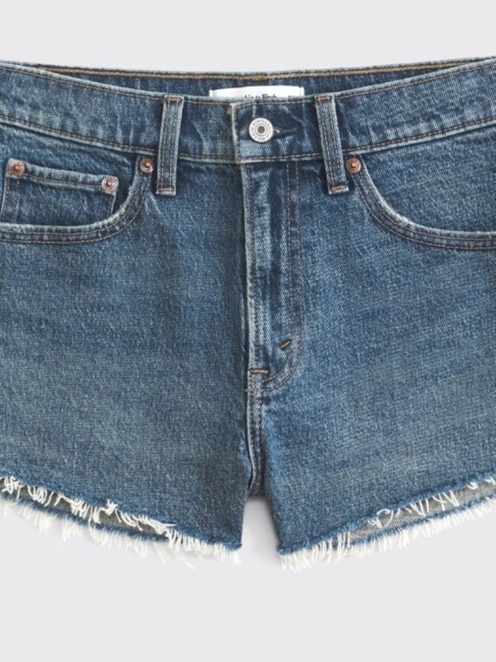 Abercrombie & Fitch Distressed Blue Denim Cutoff Shorts